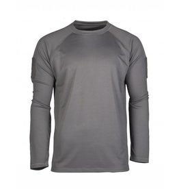 TACTISCH SNEL DROGEND  SHIRT MET LANGE MOUWEN Grijs
