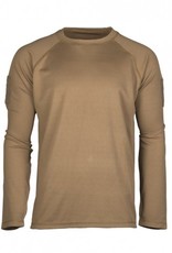 TACTISCH SNEL DROGEND  SHIRT MET LANGE MOUWEN Coyote