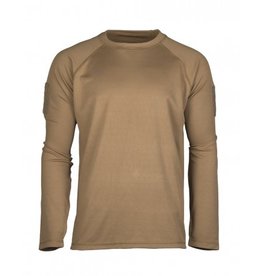 TACTISCH SNEL DROGEND  SHIRT MET LANGE MOUWEN Coyote