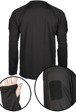 TACTISCH SNEL DROGENDE SHIRT MET LANGE MOUWEN  Zwart