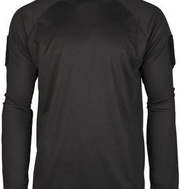 TACTISCH SNEL DROGENDE SHIRT MET LANGE MOUWEN  Zwart