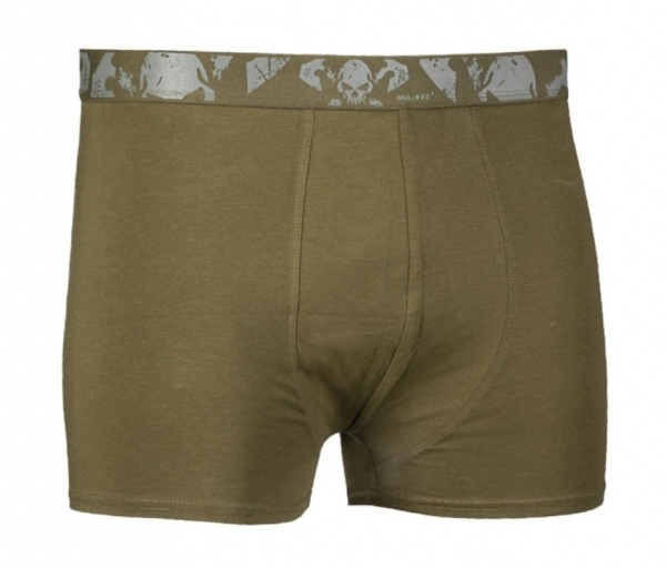 BOXER SHORTS TOP GUN  (2 X  PACK)  Skull band  Olive