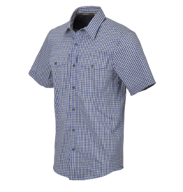 Covert Concealed Carry Short Sleeve Shirt - Royal Blue Checkered