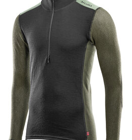 ACLIMA Aclima WoolNet Hybrid Mock Neck  met zipp