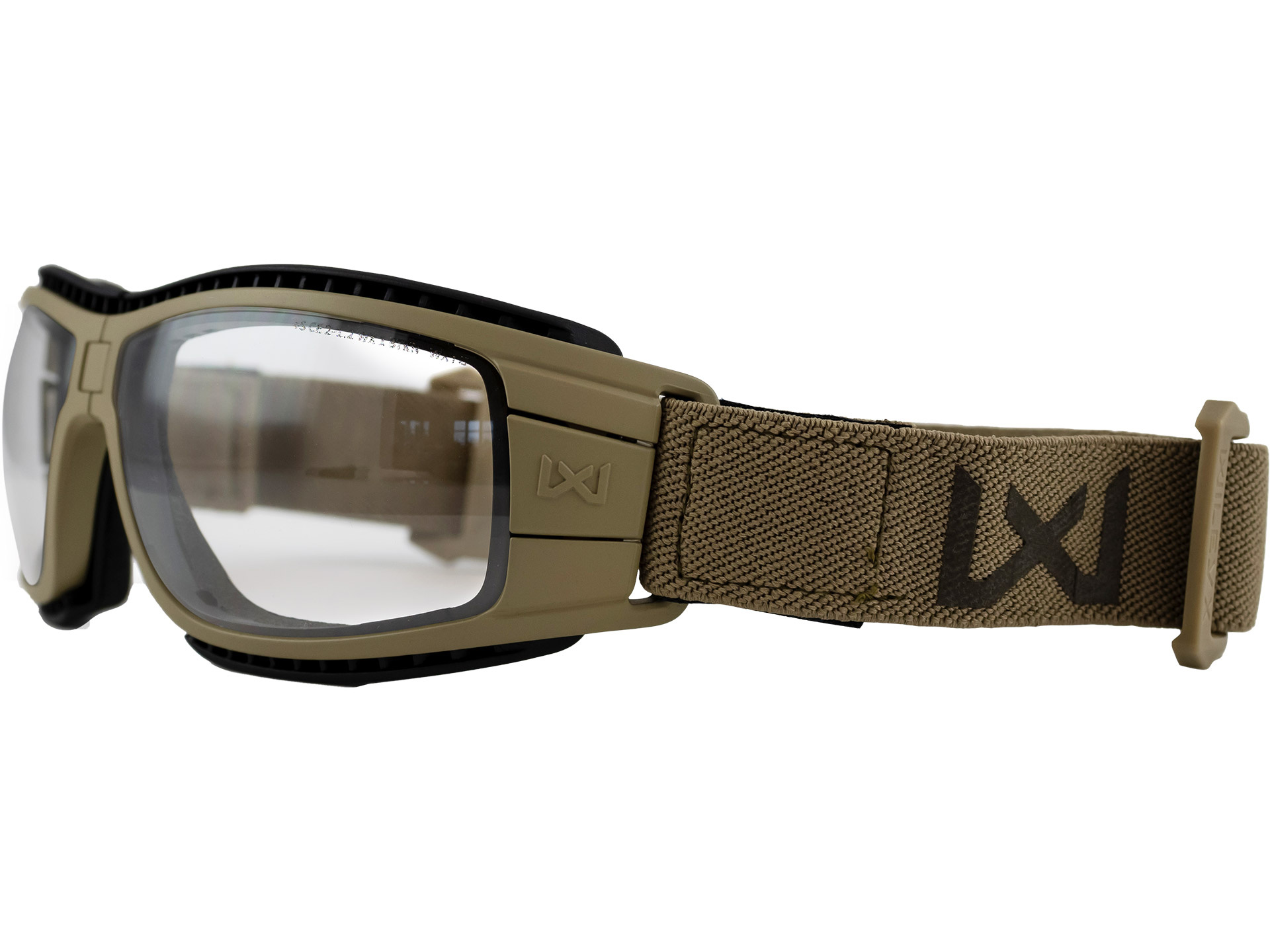 Lynx Goggle Grey And Clear Lens Frame TAN