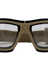Lynx Goggle Grey And Clear Lens Frame TAN
