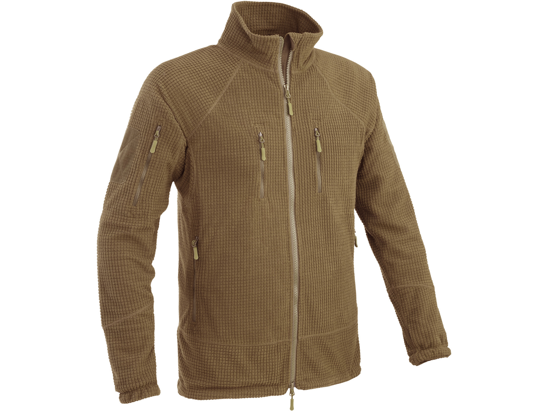 DEFCON 5 Eagle Tactical Fleece Jacket Full Zip /  COYOTE