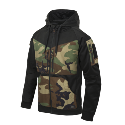 Helikon-Tex® ROGUE Hoodie (FullZip) - Black / US Woodland