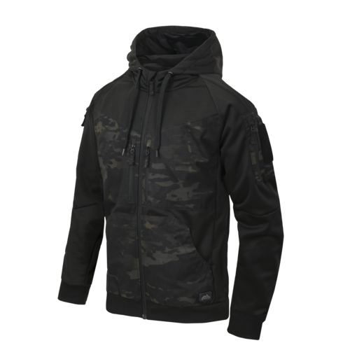 Helikon-Tex® ROGUE Hoodie (FullZip) - Black / MultiCam® Black