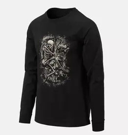 Helikon-Tex® T-shirt Long Sleeve (Fight to the grave) - Black