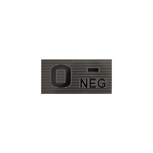 Helikon-Tex blood type patch - Black/Boreal Green