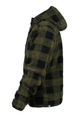 Reversible Sherpa jas  Groen/zwart