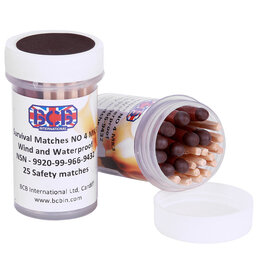 BCB waterproof matches 1 x 25 st.