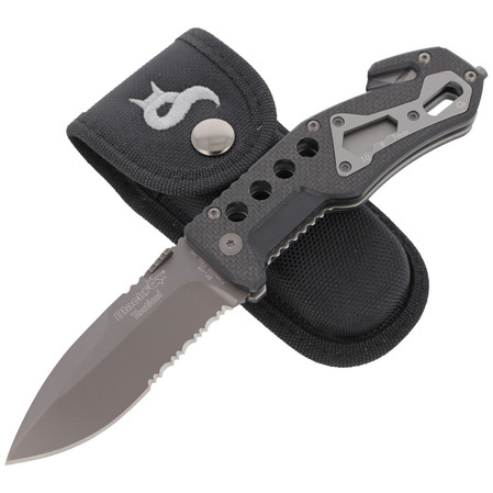 Black Fox Rescue Knife Black G10