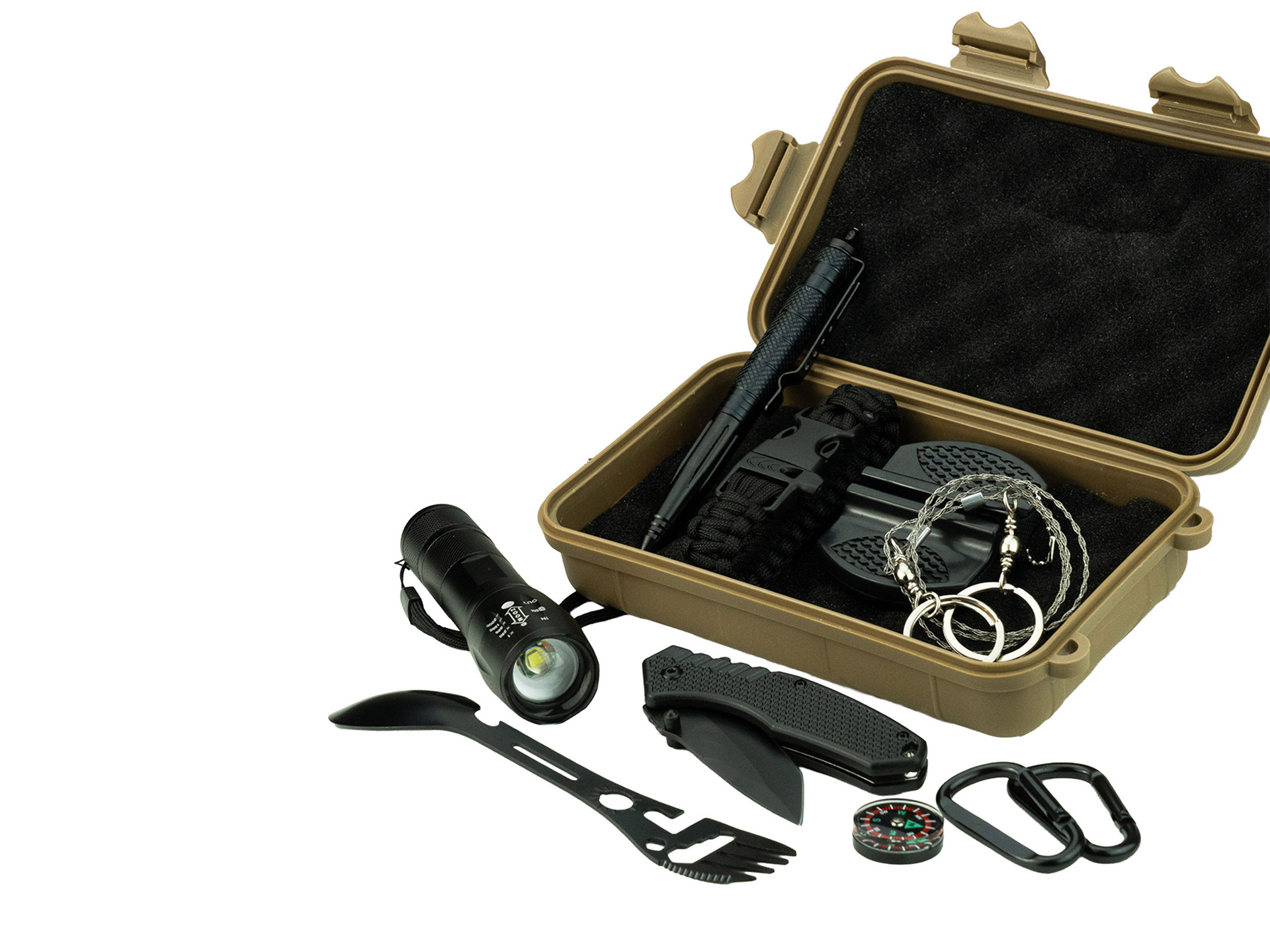 Survival Kit with Waterproof Case