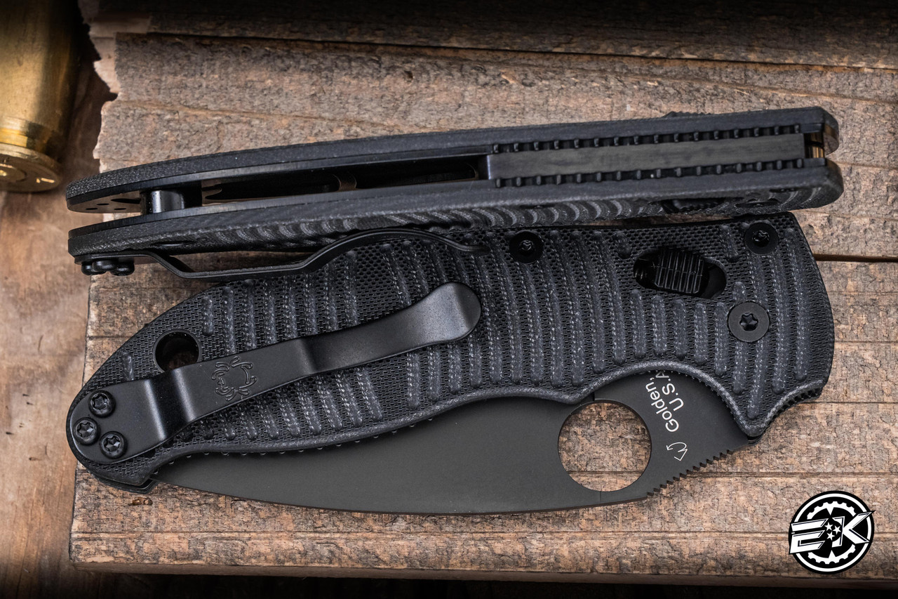 Spyderco  Manix 2 Salt Black / Black G-10 CPM MagnaCut PE