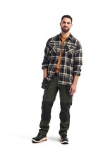 Blaklader  Overhemd Flanel   Kleur: Gebrand rood/Donker marineblauw (5986)