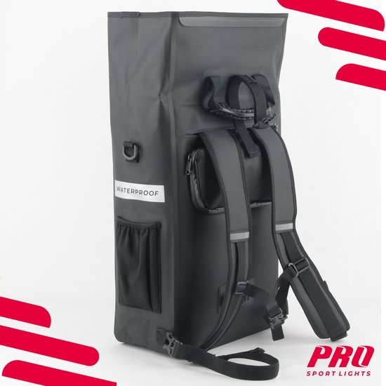Fietstas Enkel 26 Liter Waterdicht Afpaktas Rugzak Zwart Elektrische FietsenFietstas Enkel 26 Liter Waterdicht Afpaktas Rugzak Zwart Elektrische Fietsen