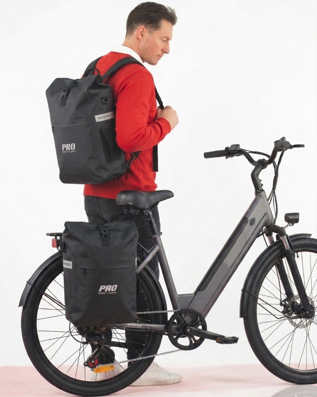 Fietstas Enkel 26 Liter Waterdicht Afpaktas Rugzak Zwart Elektrische FietsenFietstas Enkel 26 Liter Waterdicht Afpaktas Rugzak Zwart Elektrische Fietsen