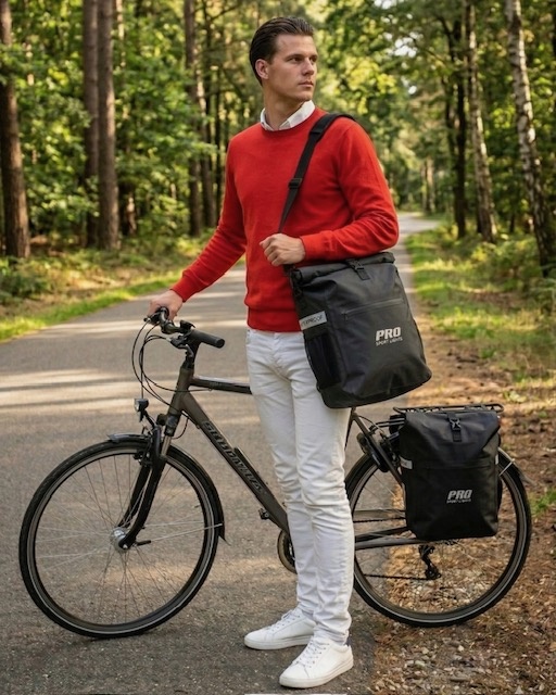 Fietstas Enkel 26 Liter Waterdicht Afpaktas Rugzak Zwart Elektrische FietsenFietstas Enkel 26 Liter Waterdicht Afpaktas Rugzak Zwart Elektrische Fietsen