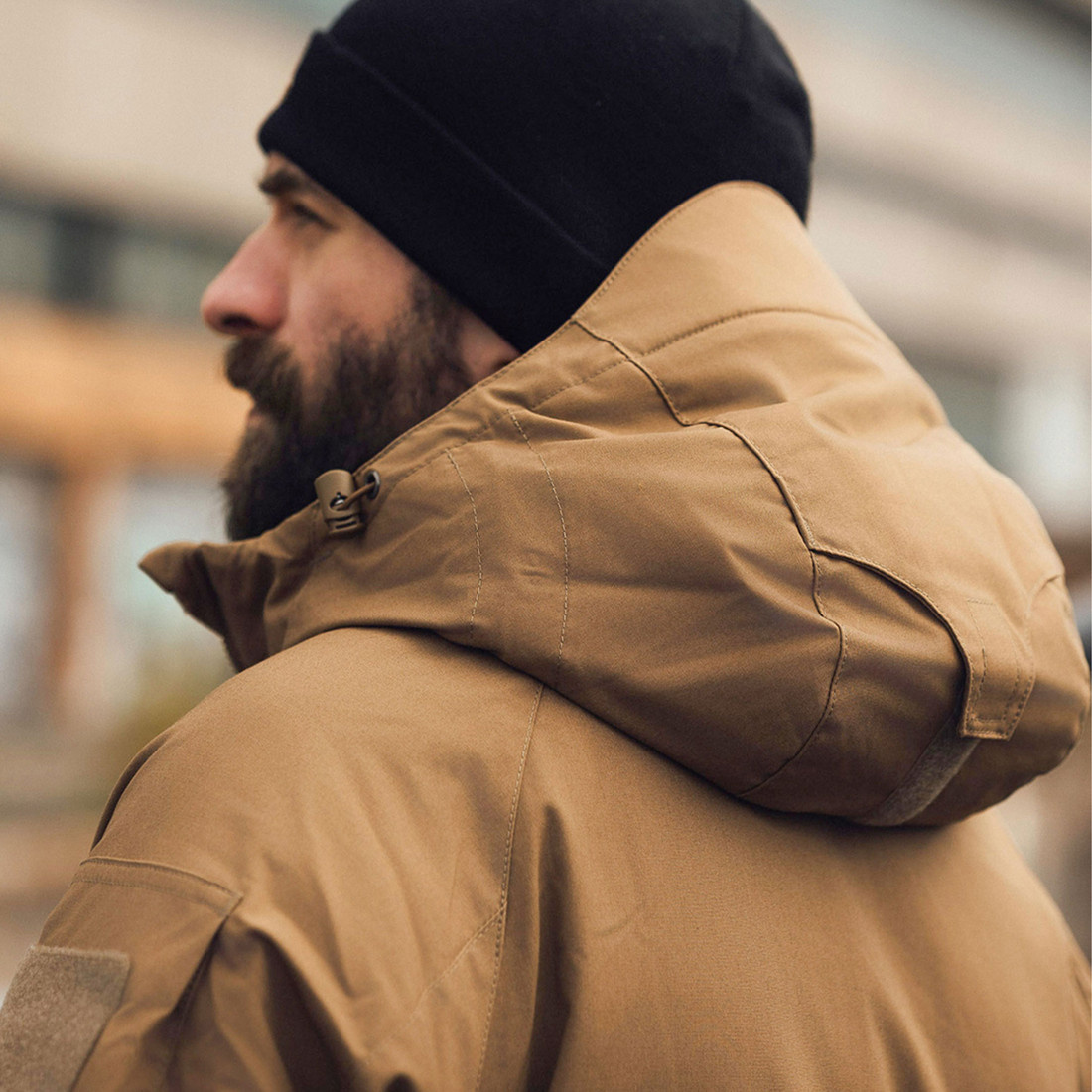 Helikon-Tex Winter Yukon Jacket - Duracanvas - Earth Brown / Black