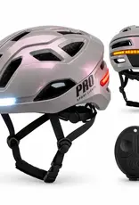 Signal fietshelm met verlichting en draadloze richtingaanwijzers
