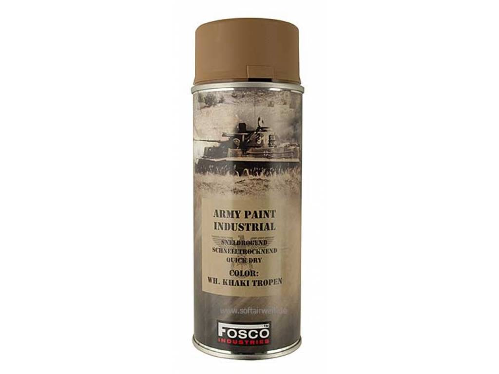 FosCo Industries WH Khaki Tropen spuitbus legerverf sneldrogend 400ml 469312