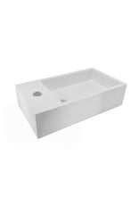 Wiesbaden Wiesbaden Solid Surface fontein links 40 x 22 x 10 mat wit