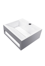 Wiesbaden Wiesbaden Julia fontein solid surface 30 x 28 x 12,5 cm mat wit