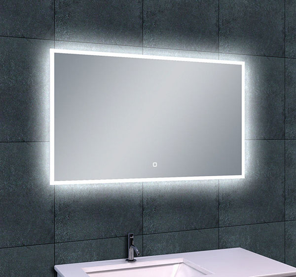 Wiesbaden Quatro-Led dimbare condensvrije spiegel 100 x 60 cm