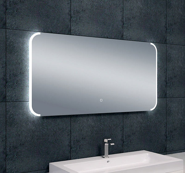Wiesbaden Bracket dimbare LED condensvrije spiegel 120 x 60 cm
