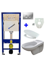 Wiesbaden Geberit UP 100 + Neptunus WC +Ultimo zitt + Delta 21 mat-chroom