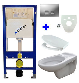 Wiesbaden Geberit UP 100 + Neptunus WC +Ultimo zitt + Delta 50 mat-chroom