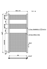 Linea Uno Elara elektrische radiator 76,6 x 60 cm wit - Copy - Copy - Copy