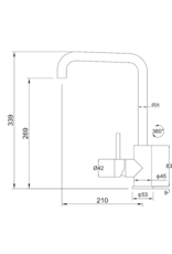 Linea Uno Sink / KŸchenarmatur Bogense Schicht (SS)