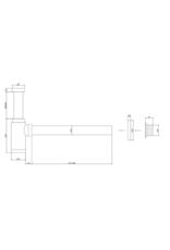 Linea Uno Sink Siphon Varde (rostfreier stahl) - Copy