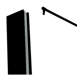 Linea Uno Wandprofil schwarz 200cm - Copy