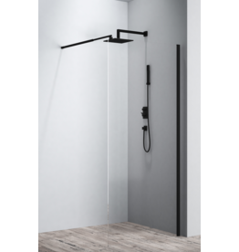 Linea Uno Oslo 90 x 200 - Mat zwart - Inloopdouche