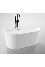 Linea Uno Bergen 170 - Mat wit - Vrijstaand bad