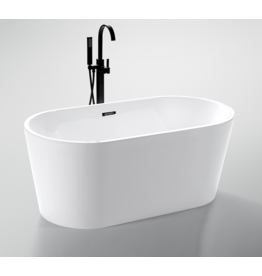 Linea Uno Bergen 150 - Mat wit - Vrijstaand bad