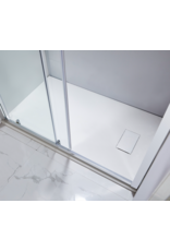 Linea Uno Numa 120x90 cm - Mat wit - Douchebak