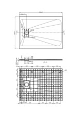 Linea Uno Douchebak Numa 120 x 90 x 3 cm (Grijs)