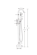 Linea Uno Freistehendes tap Varberg (Chrom) - Copy - Copy - Copy - Copy