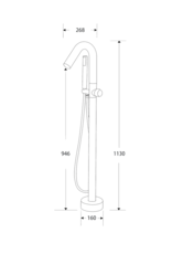 Linea Uno Freistehendes tap Varberg (Chrom) - Copy - Copy - Copy - Copy - Copy