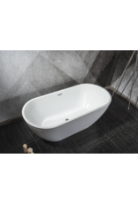 Linea Uno Lubana 170 - Mat zwart - Vrijstaand bad
