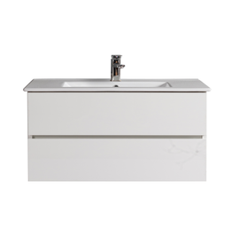 Linea Uno Kode 100 - Glans wit - Badmeubel