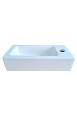 Linea Uno Ares 37 - Mat wit - Toiletfontein