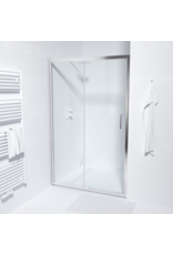 Linea Uno Elvum 110 x 200 - Chroom - 8mm - Schuifdeur