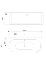 Linea Uno Design Badewanne Teika 170 - Copy - Copy - Copy - Copy - Copy - Copy
