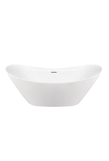 Linea Uno Manu 180 - Glans wit - Vrijstaand bad